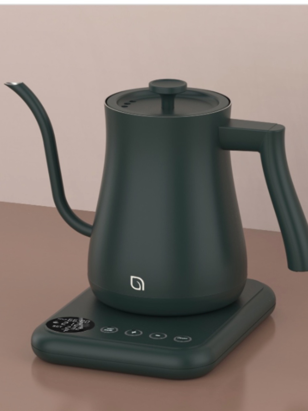 Willow Kitchen 1L Gooseneck Electric Kettle for Pour Over Coffee & Tea Green